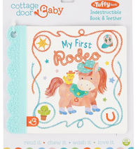 Cottage Door Baby My First Rodeo Indestructible Book & Teether