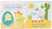 Cottage Door Baby My First Rodeo Indestructible Book & Teether