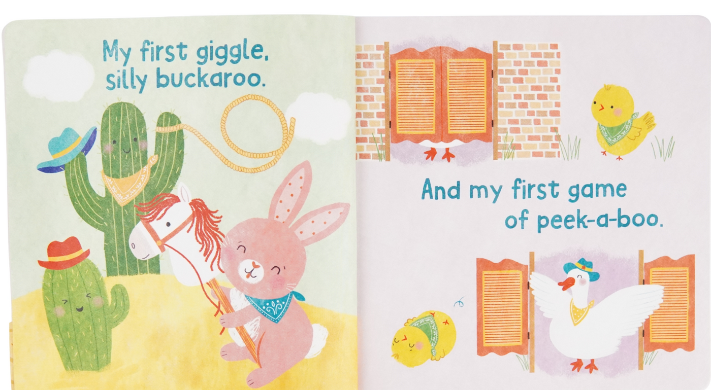 Cottage Door Baby My First Rodeo Indestructible Book & Teether