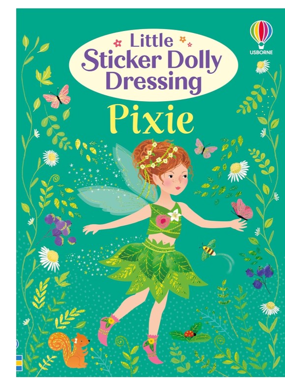 Usborne Little Sticker Dolly Dressing Pixie