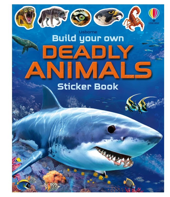 Usborne Build  Your Own Deadly Animals  Sticker Book