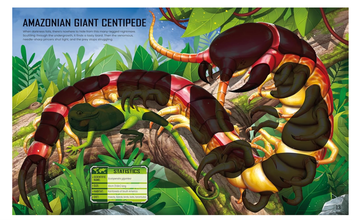 Usborne Build  Your Own Giant Bugs Sticker Book