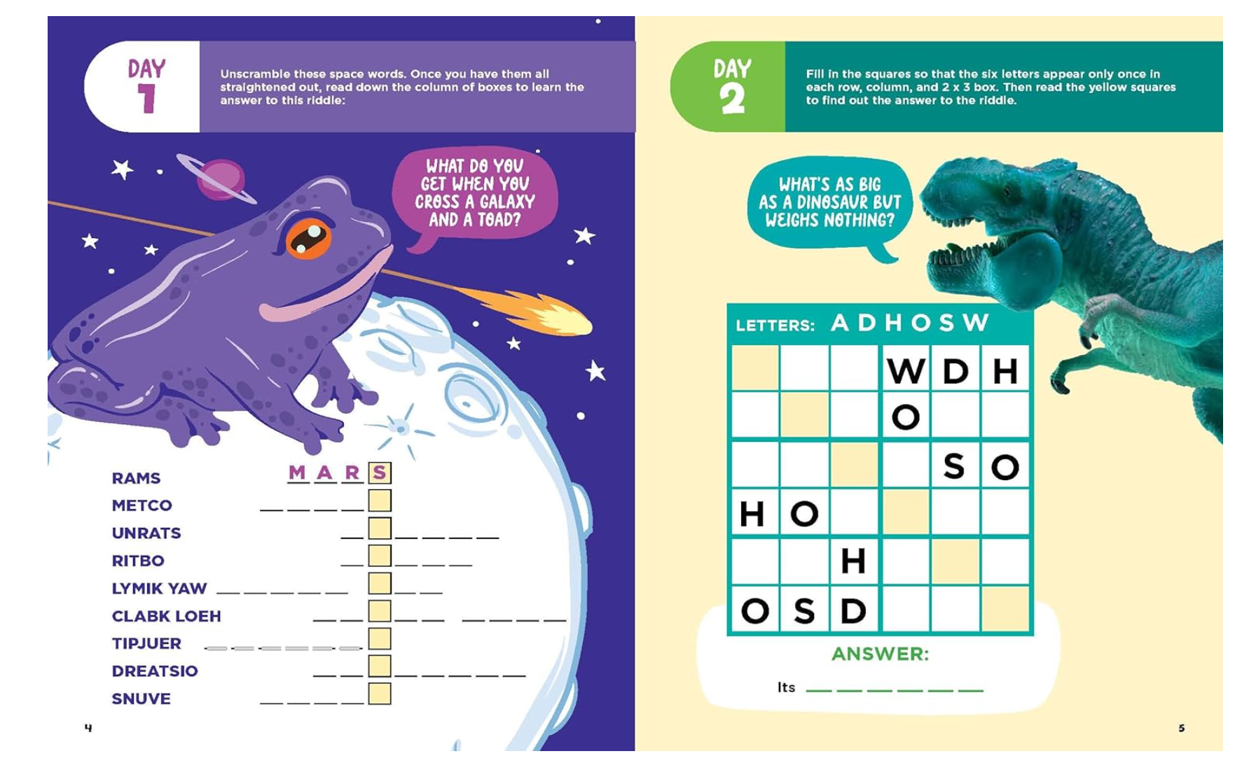 Highlights Puzzle-a-Day Challenge: Bite-Size Puzzles All Year Long