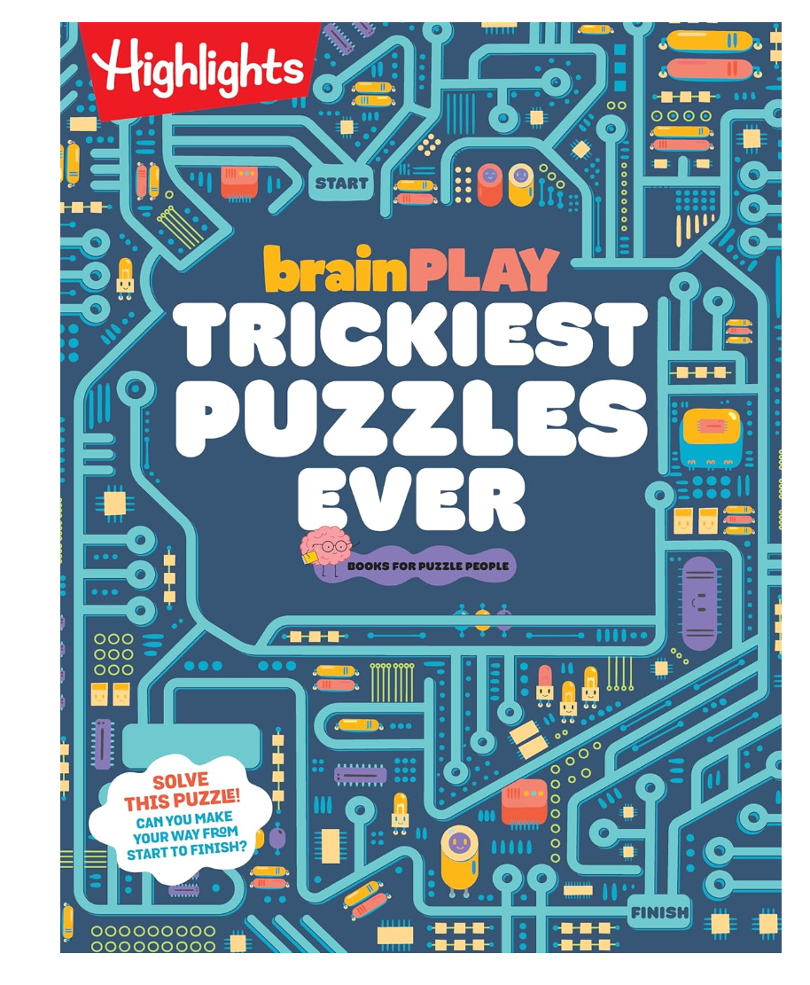 Highlights brainPLAY Trickiest Puzzles Ever
Extra Tricky Brain Teasers, Logic Puzzles and Games for Kids 7 and Up, Over 200 Brain Games for Kids