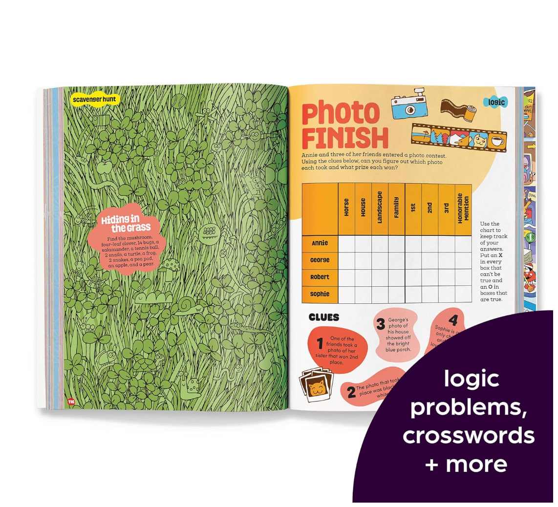 Highlights brainPLAY Trickiest Puzzles Ever
Extra Tricky Brain Teasers, Logic Puzzles and Games for Kids 7 and Up, Over 200 Brain Games for Kids
