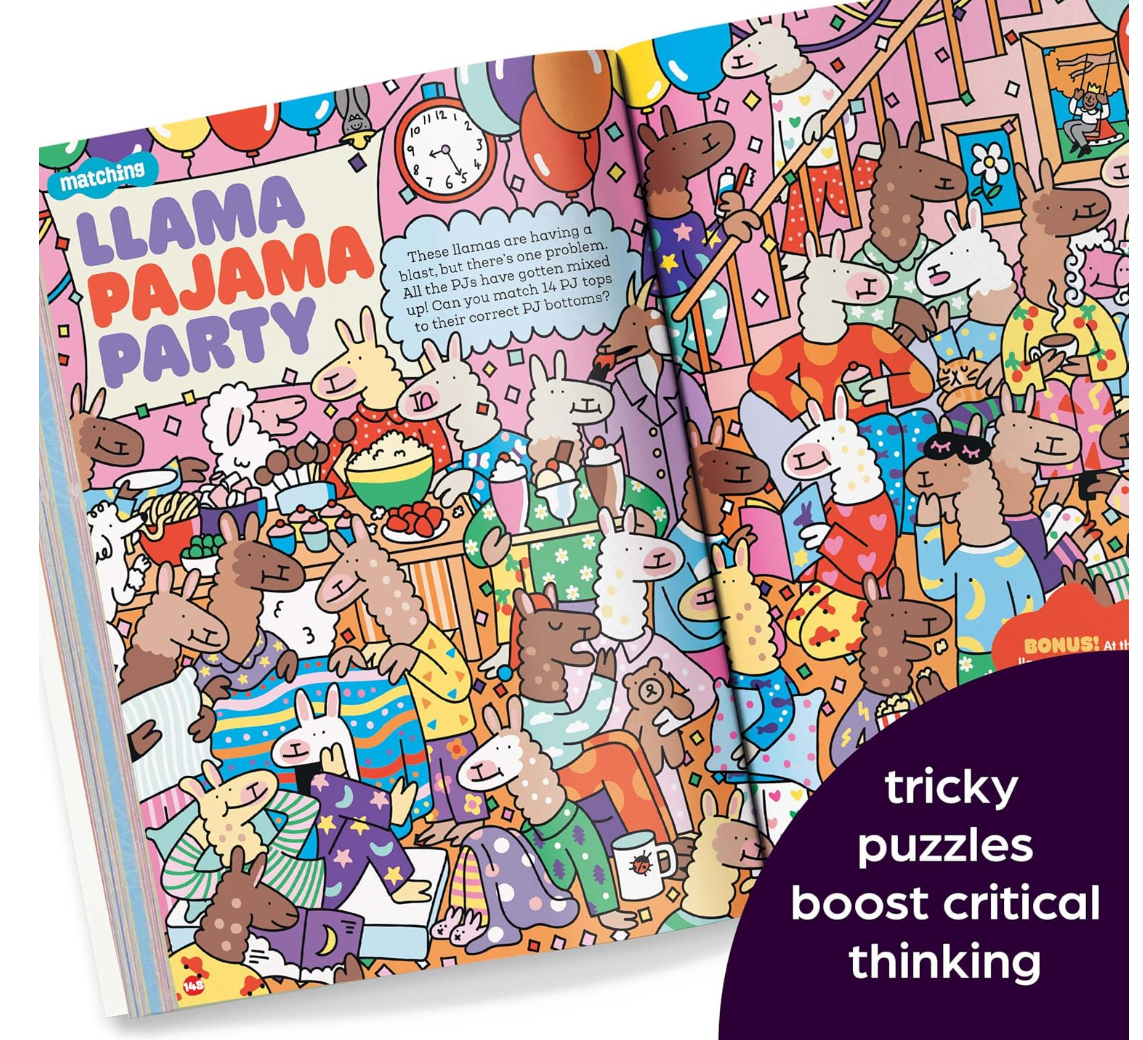 Highlights brainPLAY Trickiest Puzzles Ever
Extra Tricky Brain Teasers, Logic Puzzles and Games for Kids 7 and Up, Over 200 Brain Games for Kids