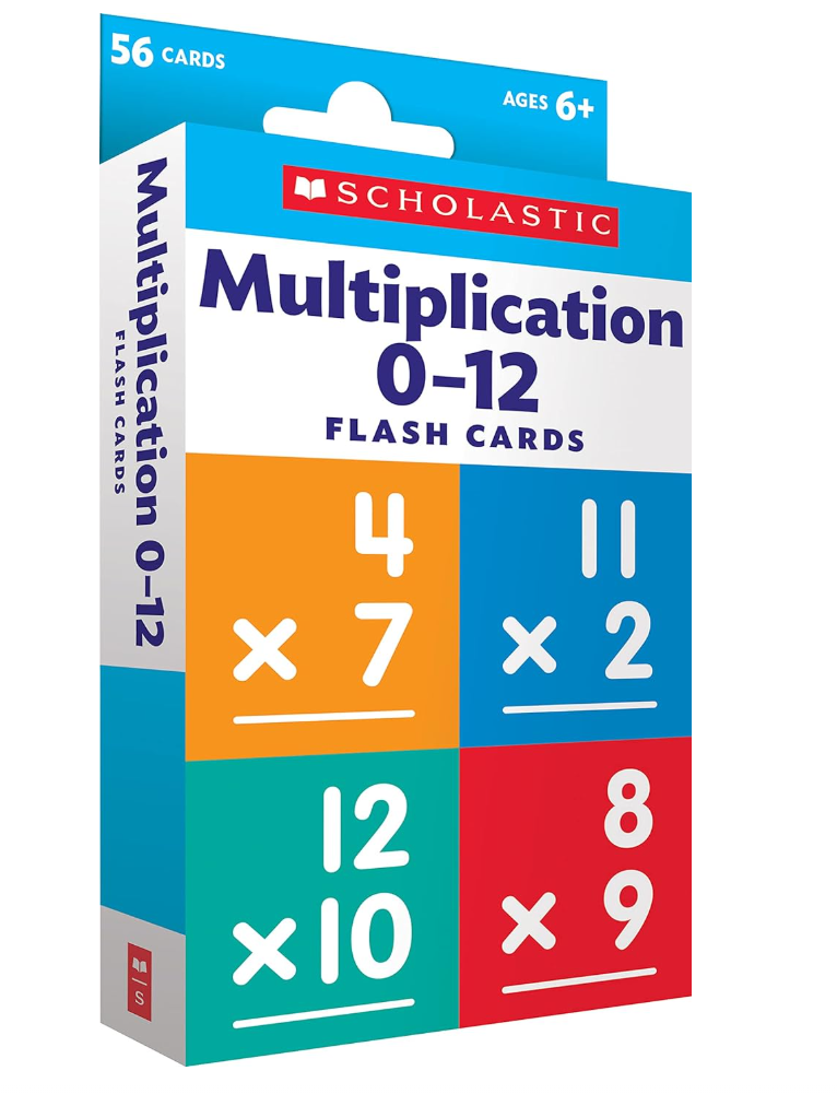 Scholastic Multiplication Flashcards