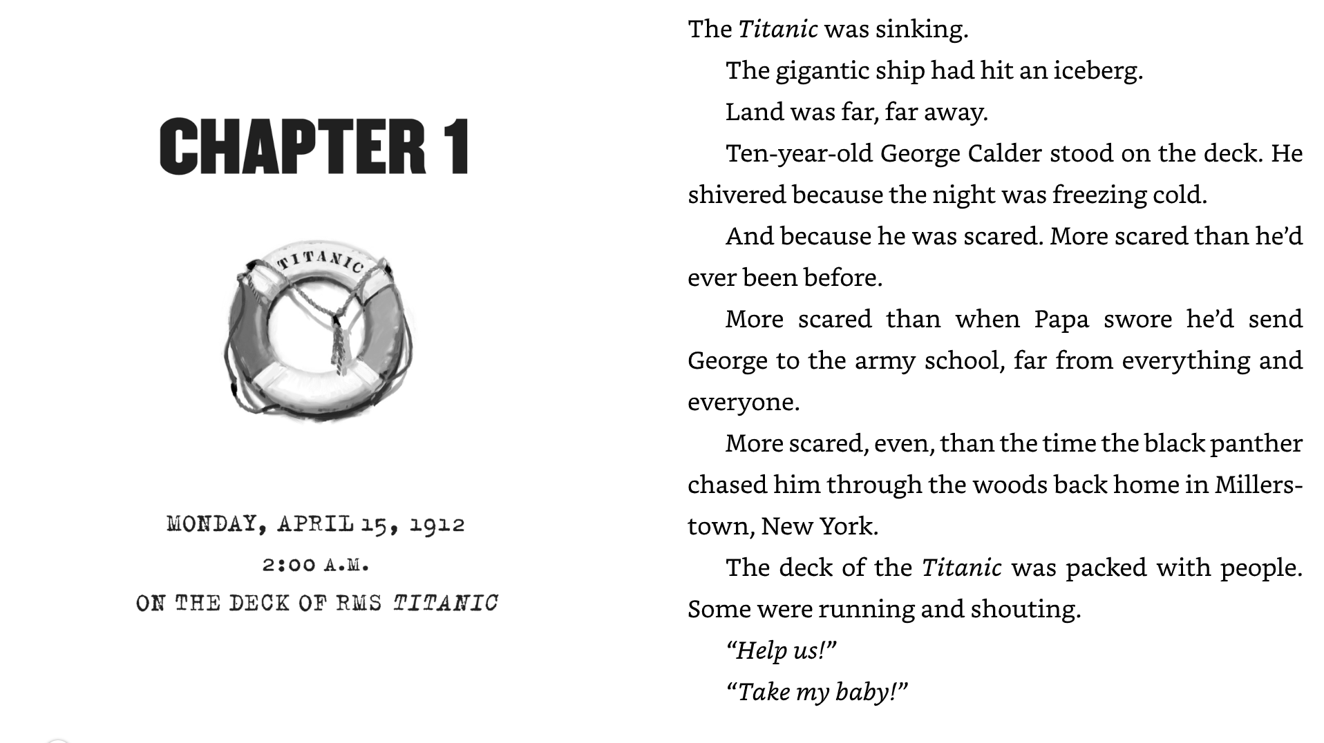 I Survived The Sinking of the Titanic Special Edition