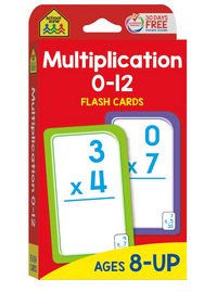School Zone Multiplication Flashcards