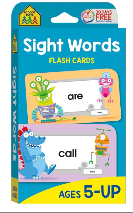 School Zone Sight Words Flashcards