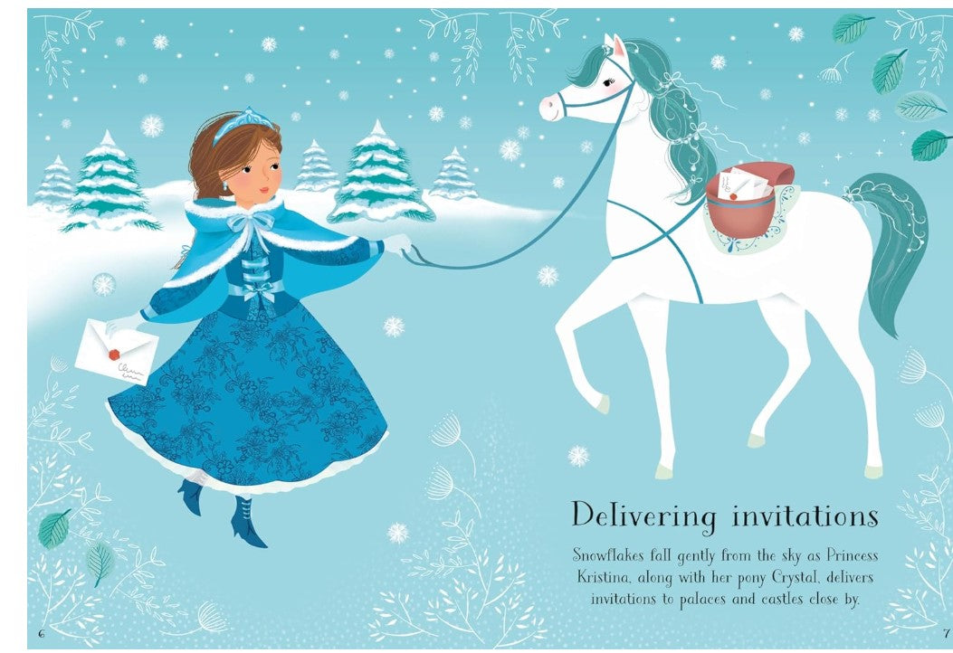 Usborne Little Sticker Dolly Dressing Snow Princess