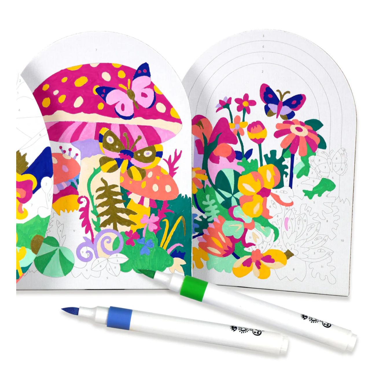 Bright Stripes Fantasy Fields -  Marker By Number
