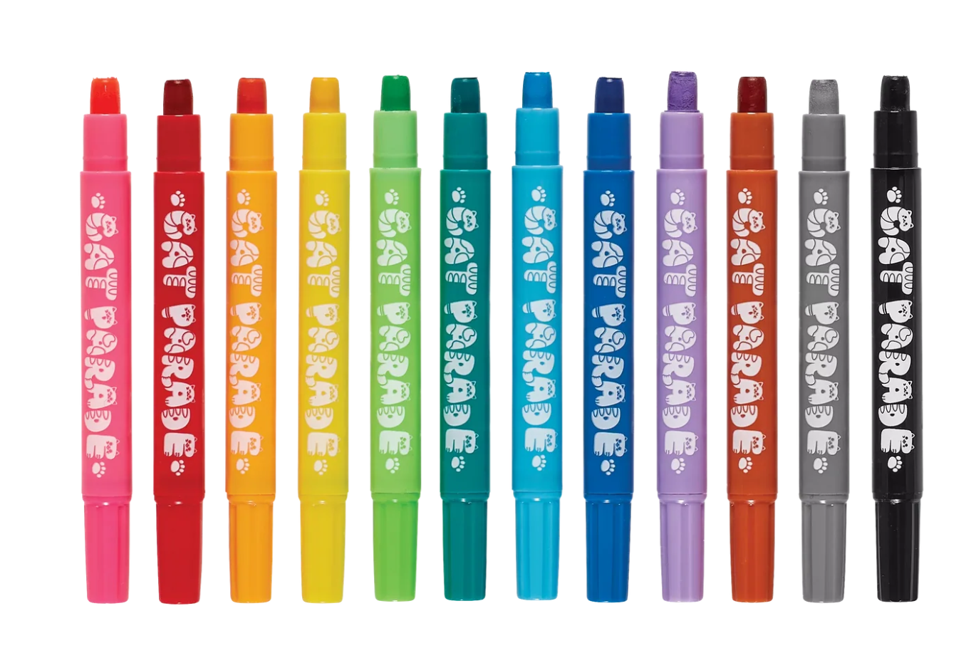 Bright Stripes: Cat Parade Twist-Up Watercolour Gel Crayons