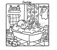 Spooky Cute Cute & Comfy Colouring Book Coco Wyo