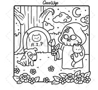 Spooky Cute Cute & Comfy Colouring Book Coco Wyo
