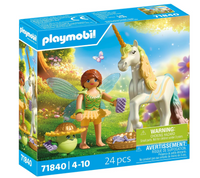 Unicorn Rainbow Flower with Fairy - Playmobil Magic Unicorns 71840