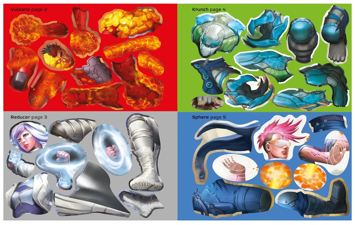 Usborne Build Your Own Superheros Sticker Book