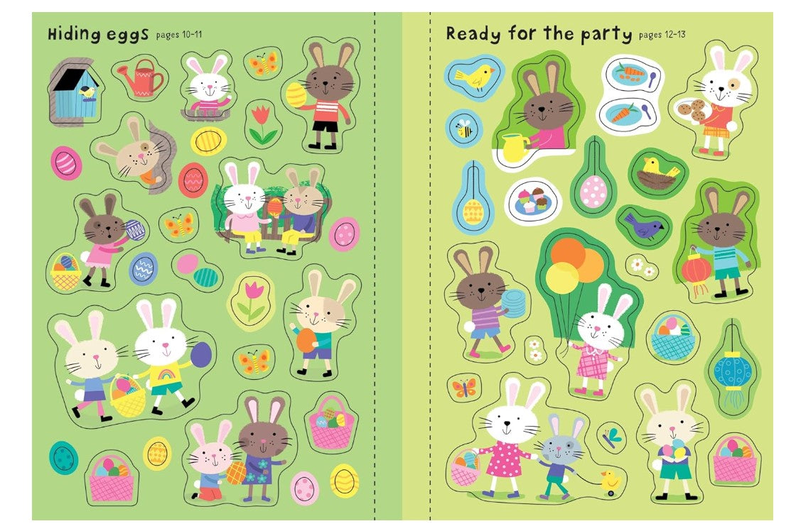 Usborne Little First Stickers Easter Bunnies