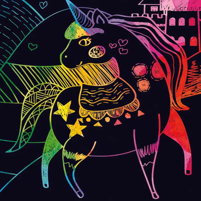 Avenir Unicorn Mini Scratch Book