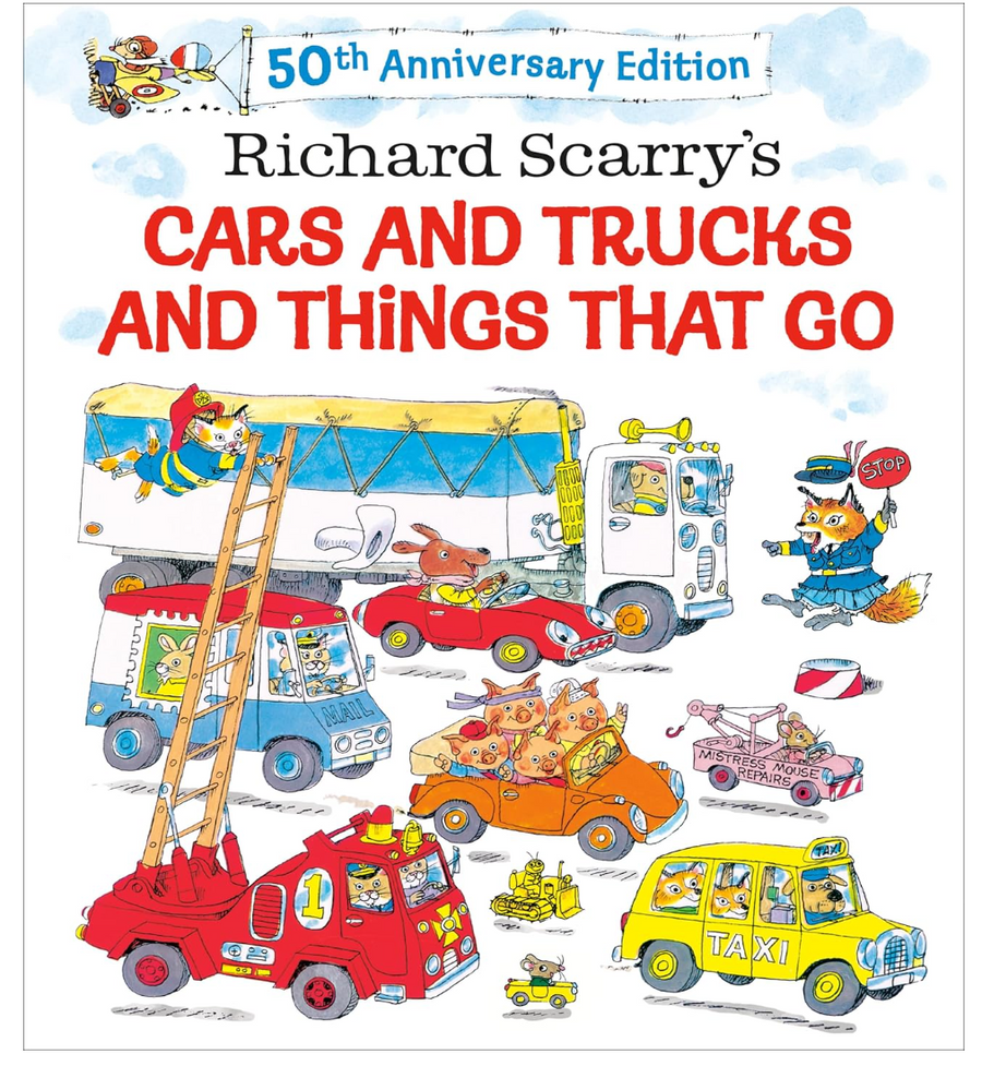 Richard Scarry Cars And Trucks And Things That Go - 50th Anniversary Edition