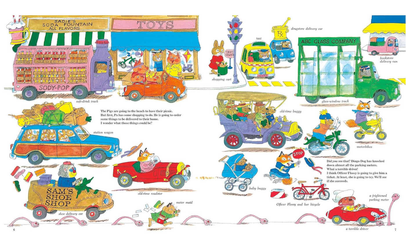 Richard Scarry Cars And Trucks And Things That Go - 50th Anniversary Edition