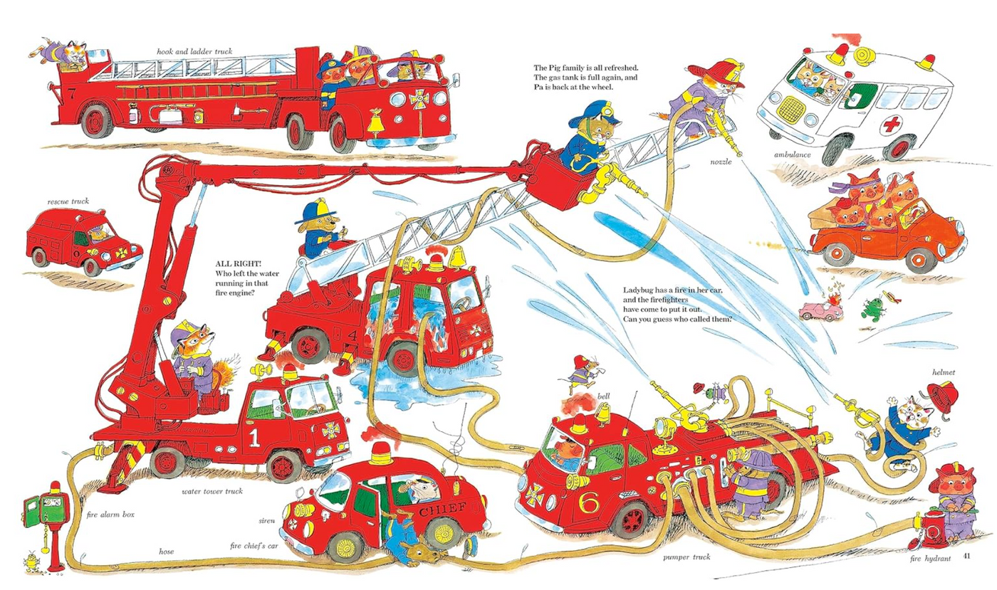 Richard Scarry Cars And Trucks And Things That Go - 50th Anniversary Edition