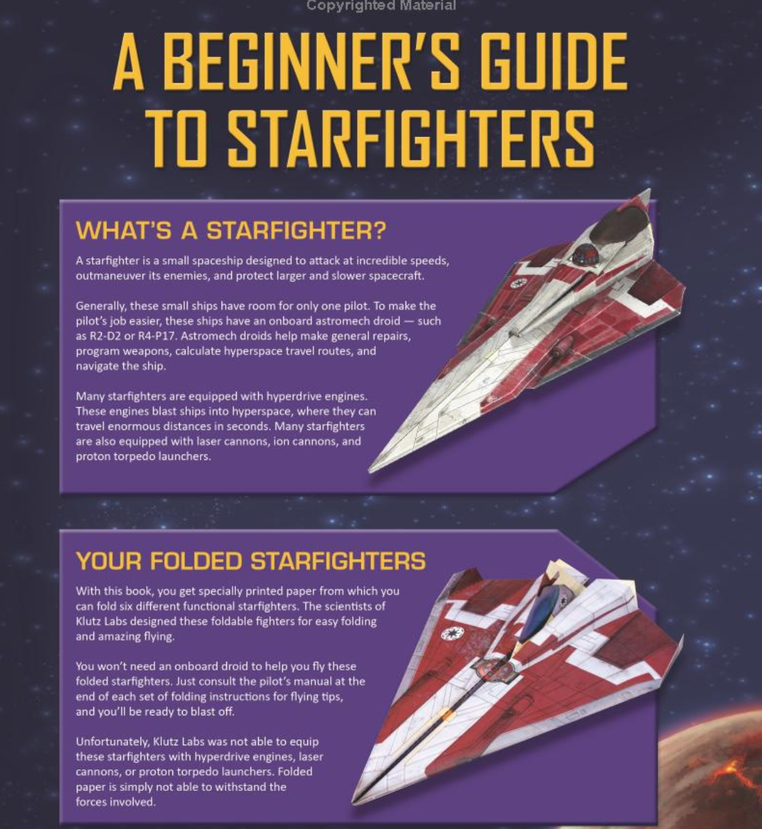 Klutz Star Wars Folded Flyers