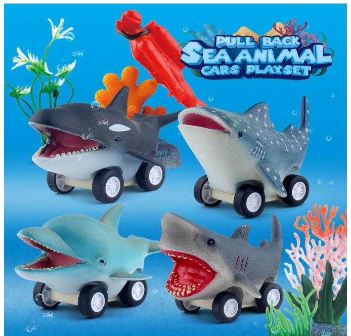 Sea Animal Cars Pull Back