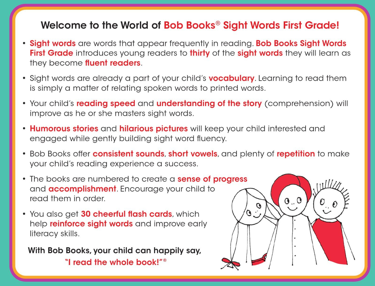 Bob's Books Sight Words First Grade Box Set | Phonics, Ages 4+ Flashcards (Stage 2: Emerging Reader)