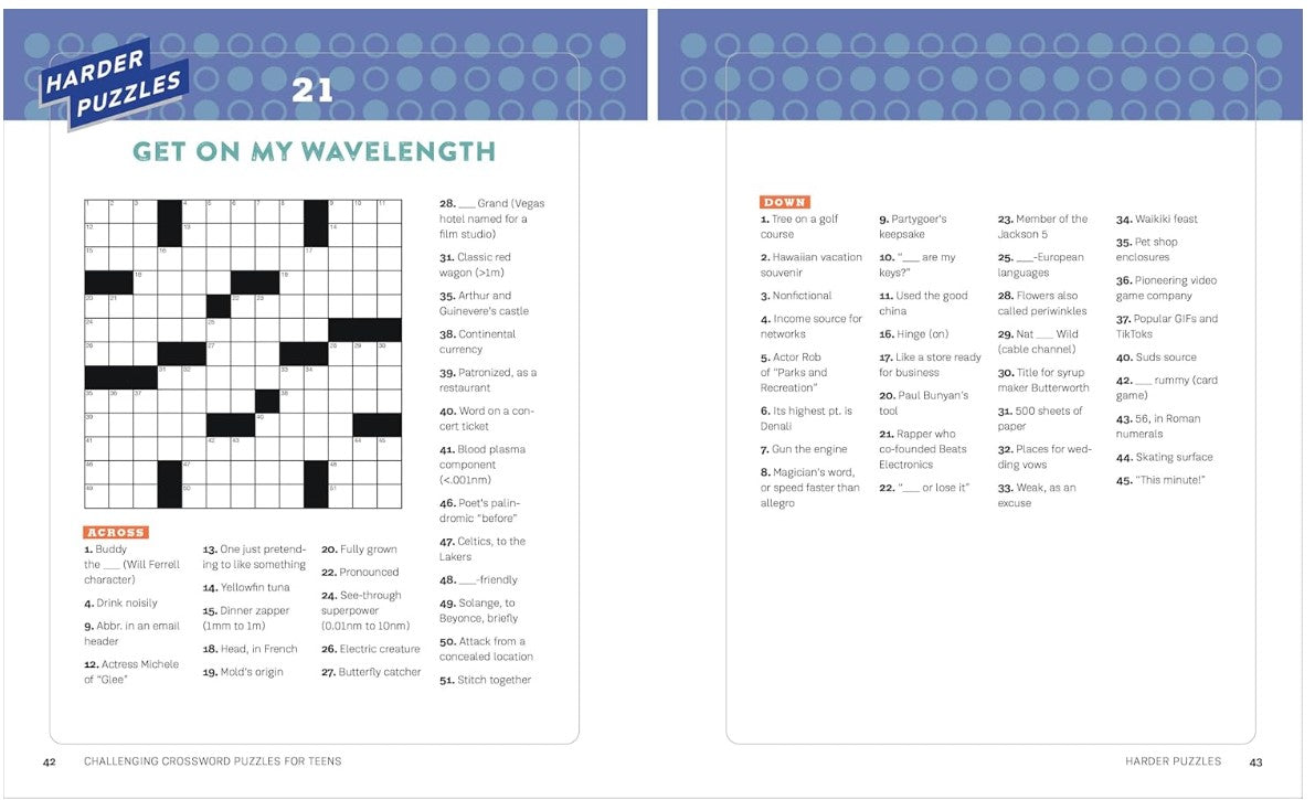 Challenging Crossword Puzzles for Teens