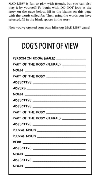 Mad Libs Mad About Animals