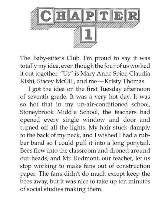 The Babysitters Club Kristy's Great Idea Book 1