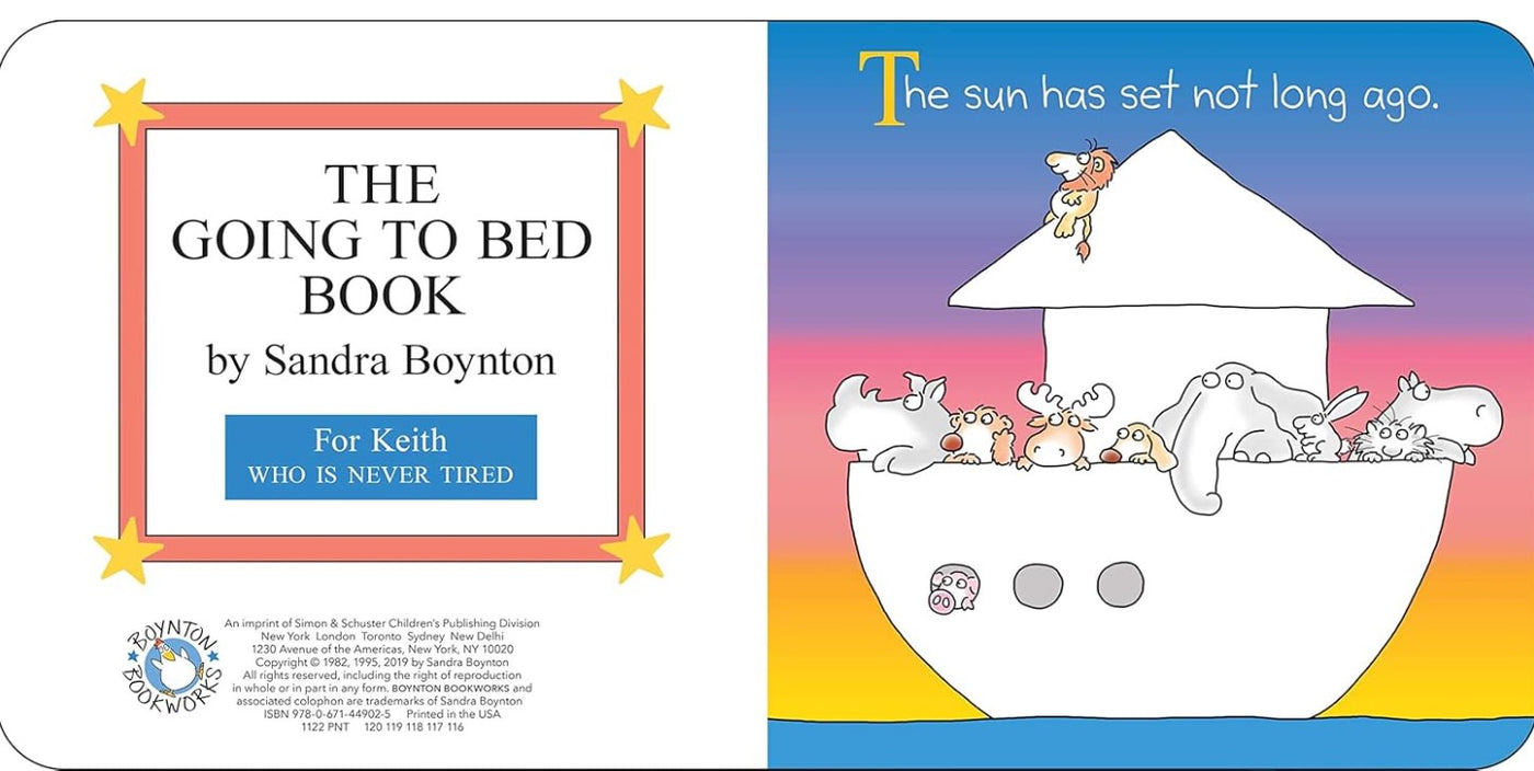 Sandra Boynton Going To Bed Book
