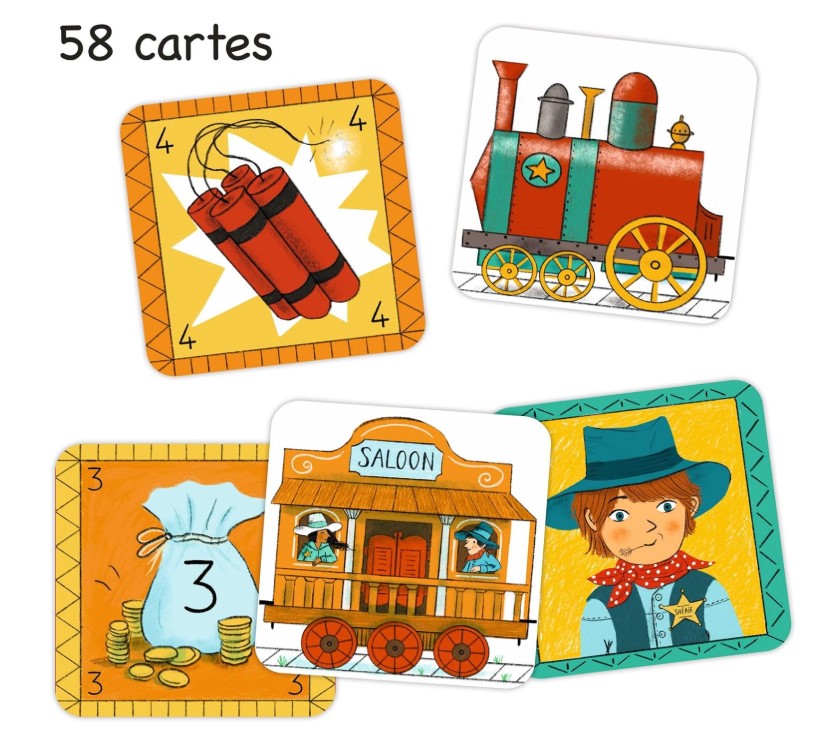 Djeco Golden Train Memory & Strategy Game