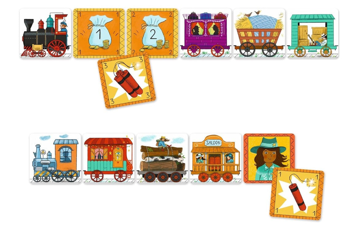 Djeco Golden Train Memory & Strategy Game