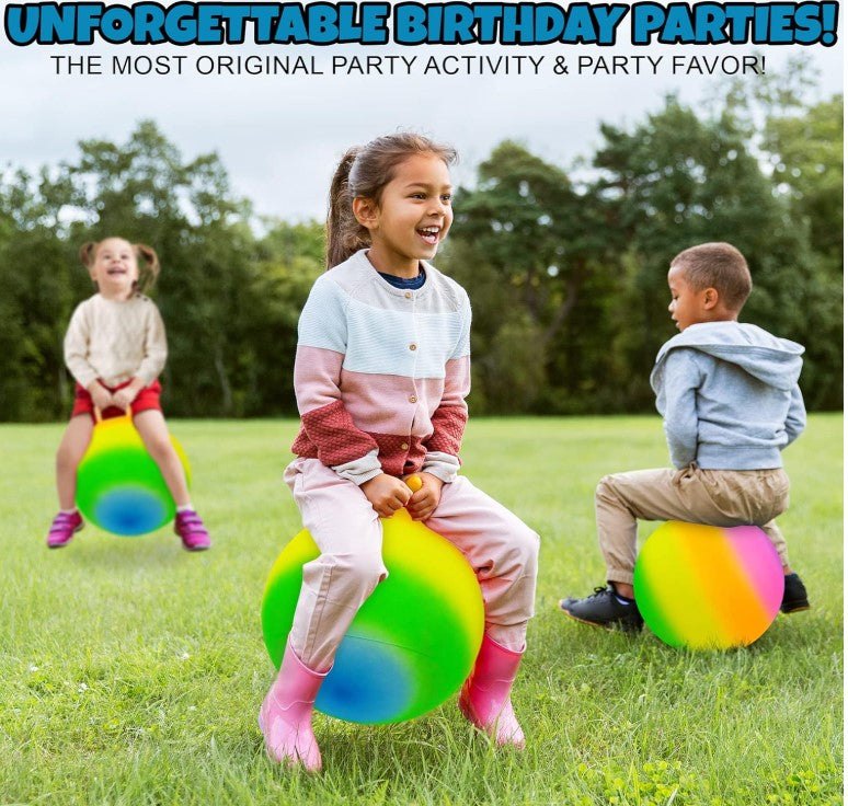 Rainbow Hopper Ball 18" with Pump