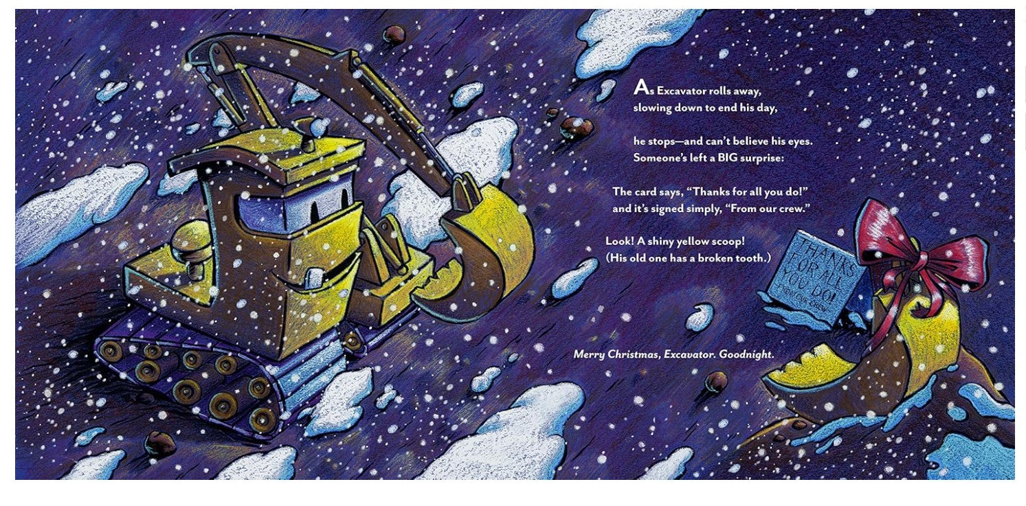 Construction Site On Christmas Night