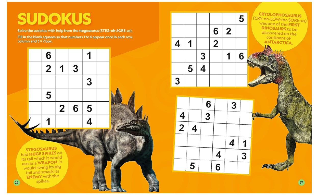 National Geographic Kids Puzzle Book Dinosaurs