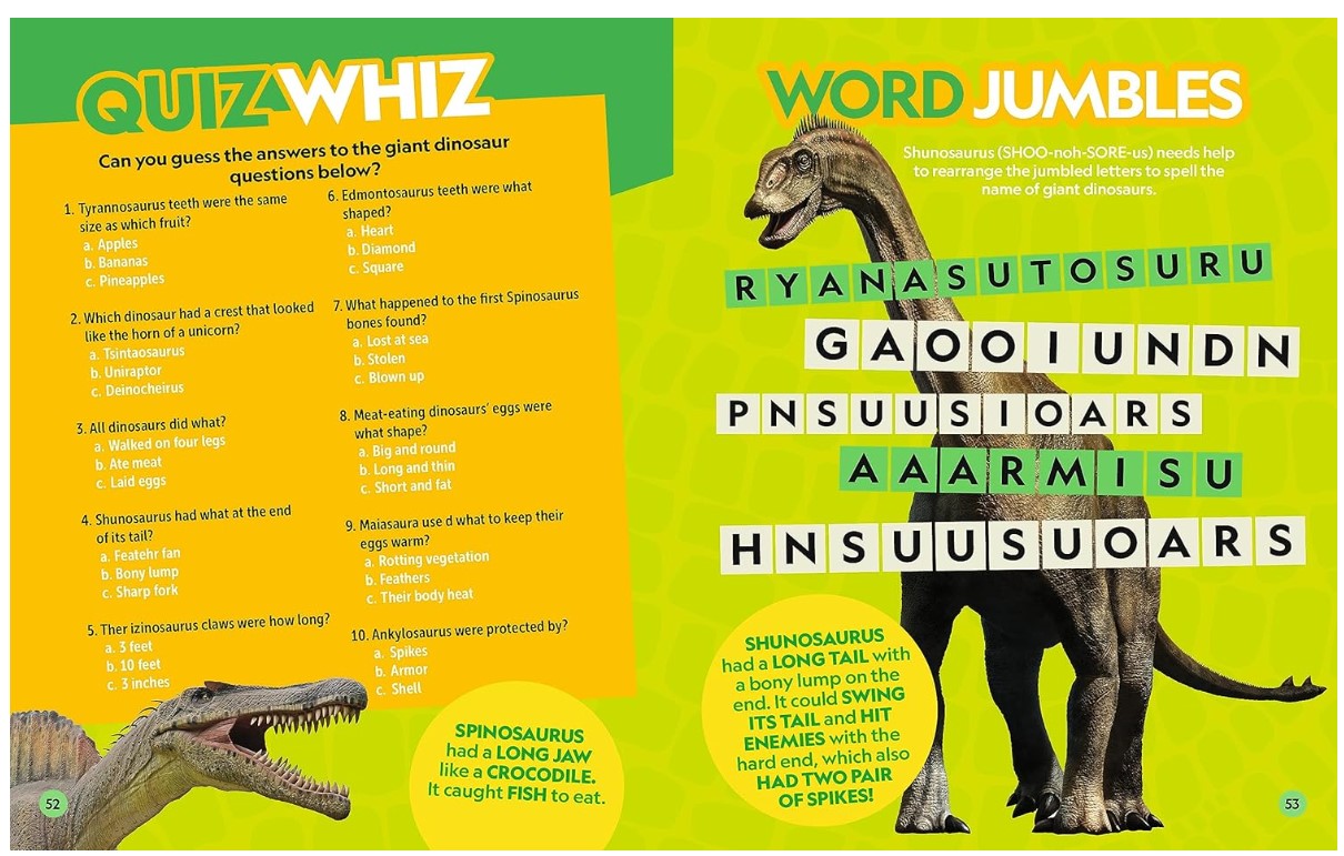 National Geographic Kids Puzzle Book Dinosaurs