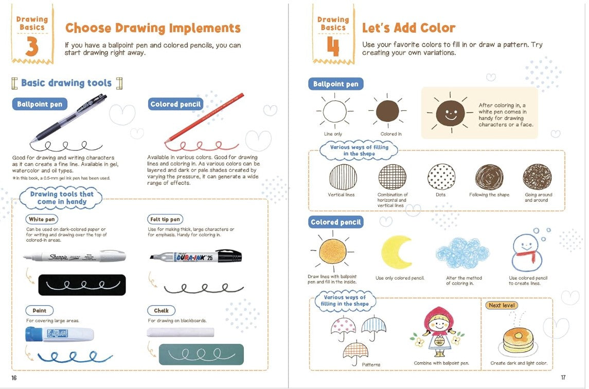 Step By Step How To Draw Cute Doodles and Illustrations