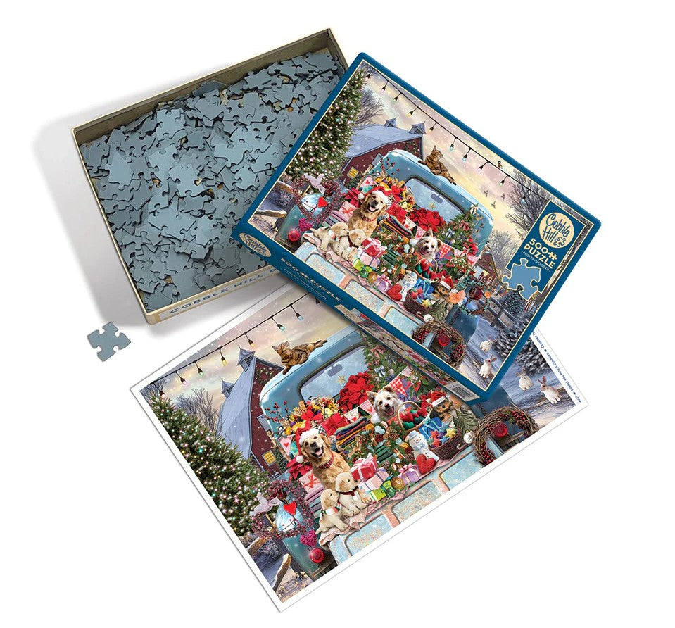 Cobble Hill Country Truck In Winter 500 Piece