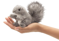Folkmanis Mini Grey Squirrel Finger Puppet