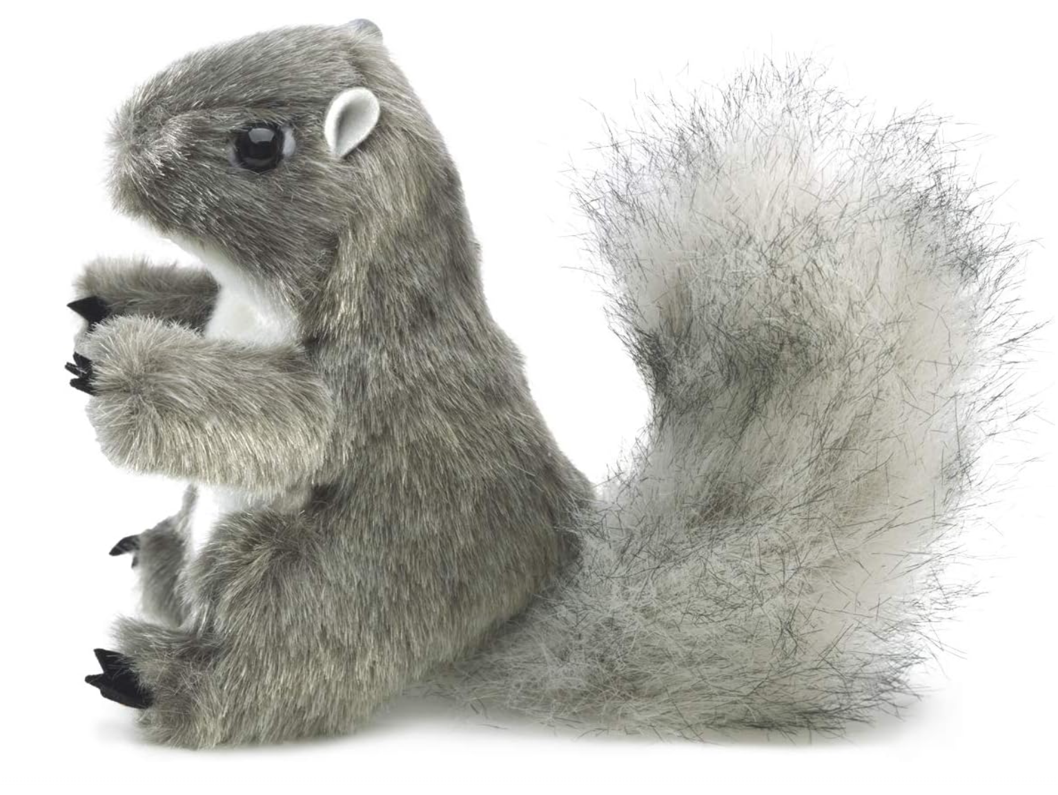 Folkmanis Mini Grey Squirrel Finger Puppet