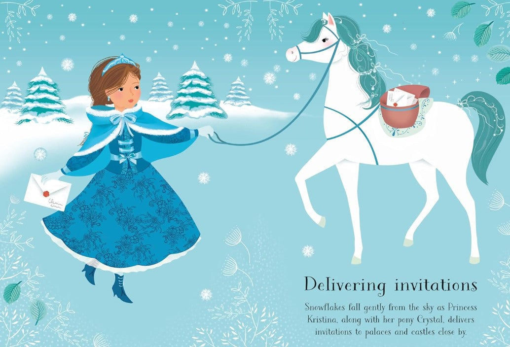 Usborne Little Sticker Dolly Dressing Snow Princess