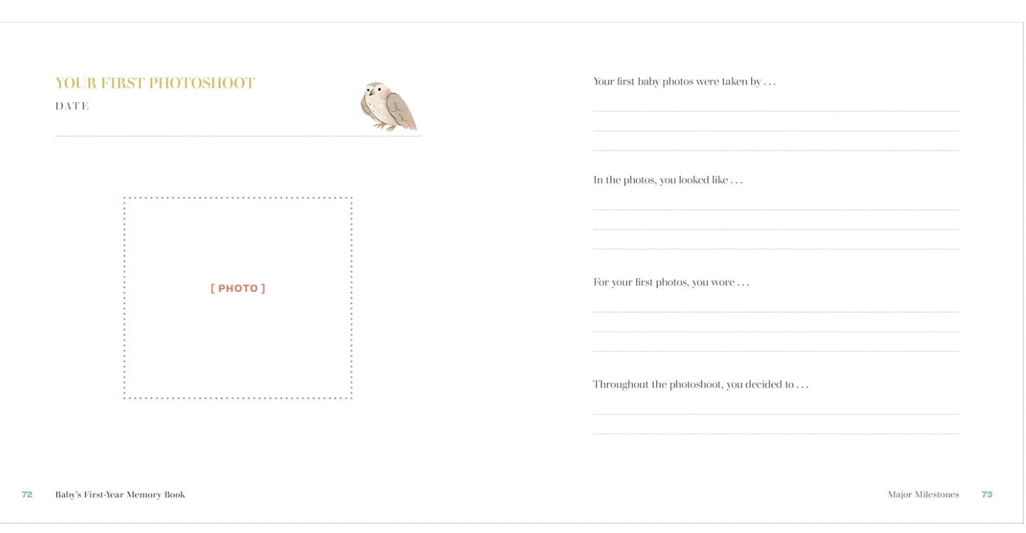 Baby's First Year Memory Book