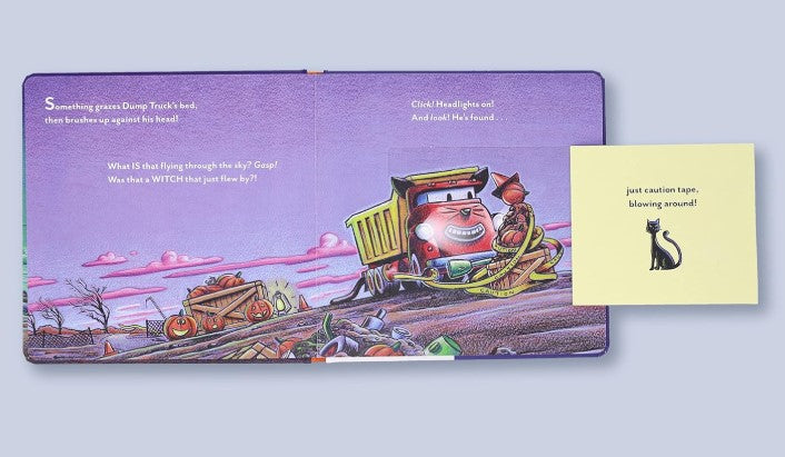 Lift-a-Flap Halloween Book Construction Site Gets a Fright