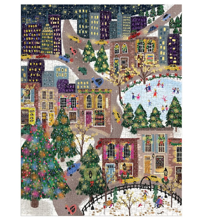 Galison Sparkling City 1000pc Foil Puzzle