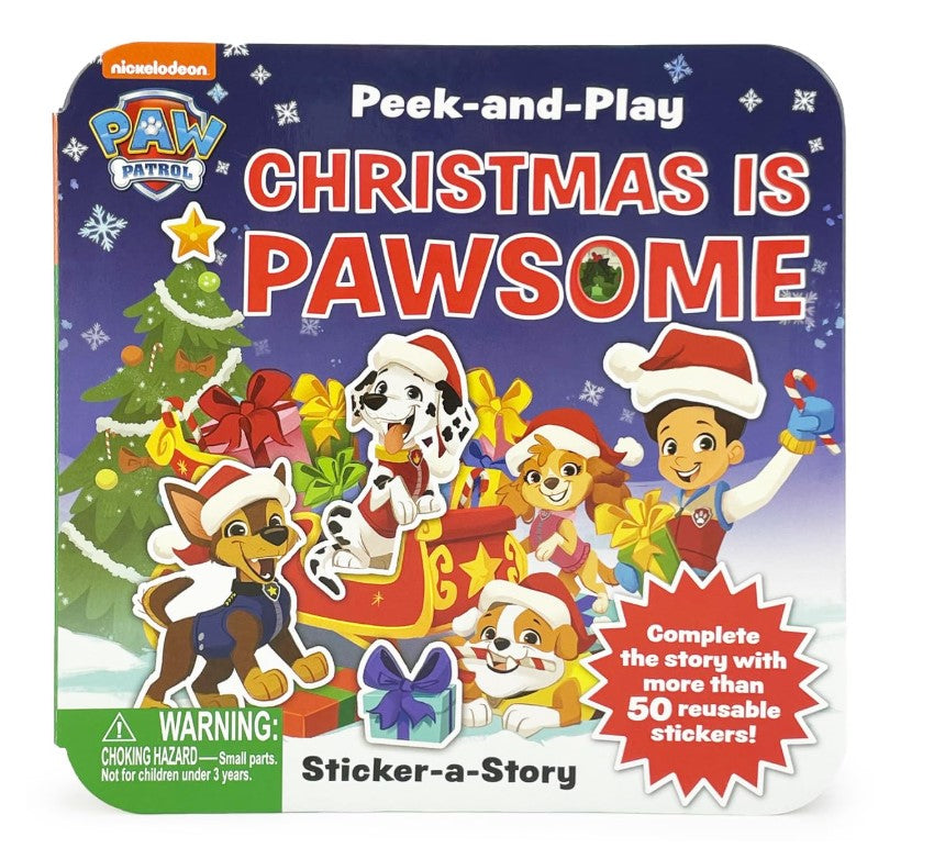 Peek and Play Book Paw Patrol Christmas is PAWSOME