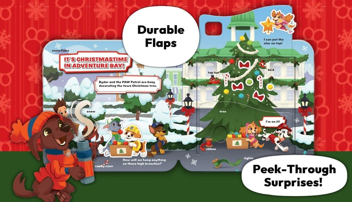 Peek and Play Book Paw Patrol Christmas is PAWSOME