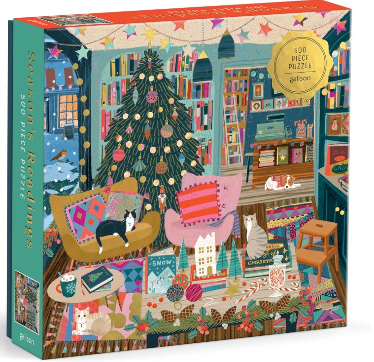 Galison Season's Readings 500pc Foil Puzzle